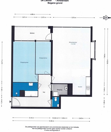 Plattegrond - De Lierhof, 1059 WB Amsterdam - Plattegrond 5-1.jpeg